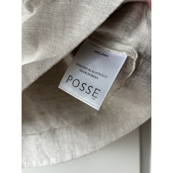 Posse 100% Linen Size XXS Martina Cropped Women’s Shirt - Picture 4 of 5